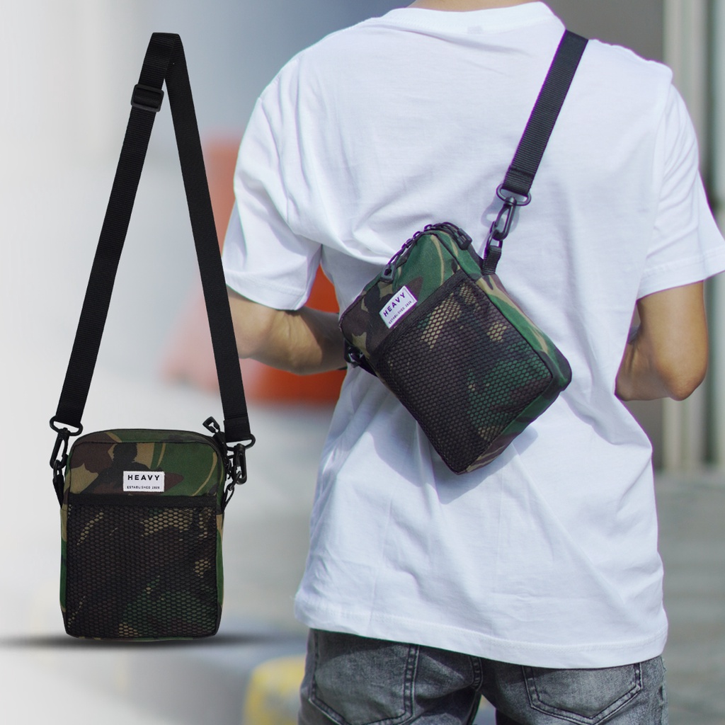 Heavy.bag tas selempang pria distro - Sling Bag Heavy Premium Casual Pouch Bag - tas pria