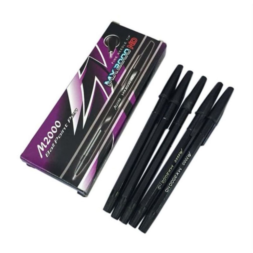 

Pen Pulpen Balpoint MX2000 1 Box Isi 12 Tinta Hitam