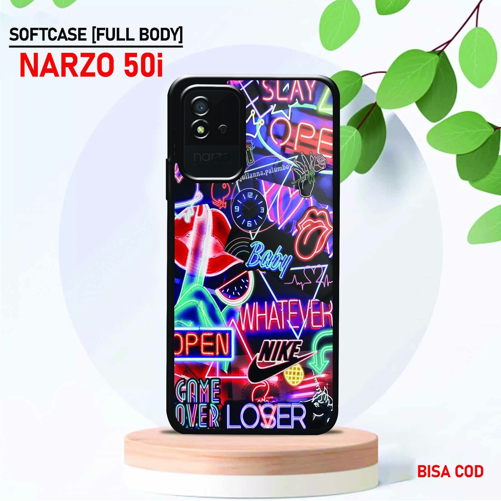 Softcase Glossy Realme Narzo 50i - Fashion Case [ UC 62 ] Realme Narzo 50i - Softcase Mengkilat Real