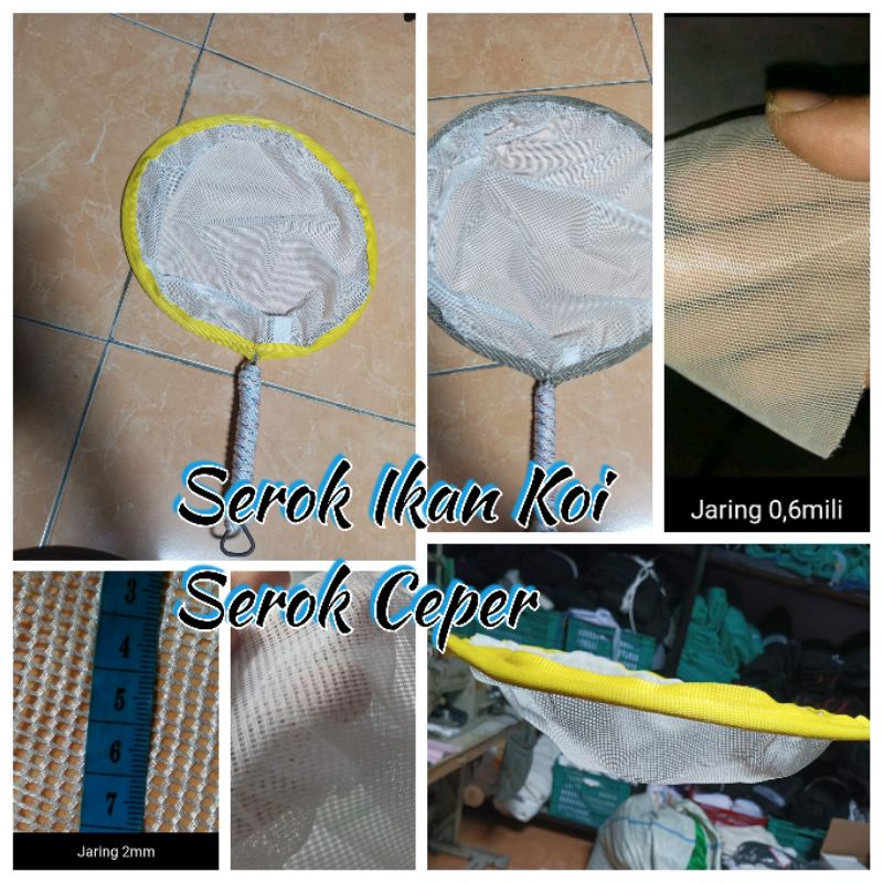 Serokan Ikan Serok Sortir Koi Serok Ceper Tinggal Pilih Variasi Jaringnya