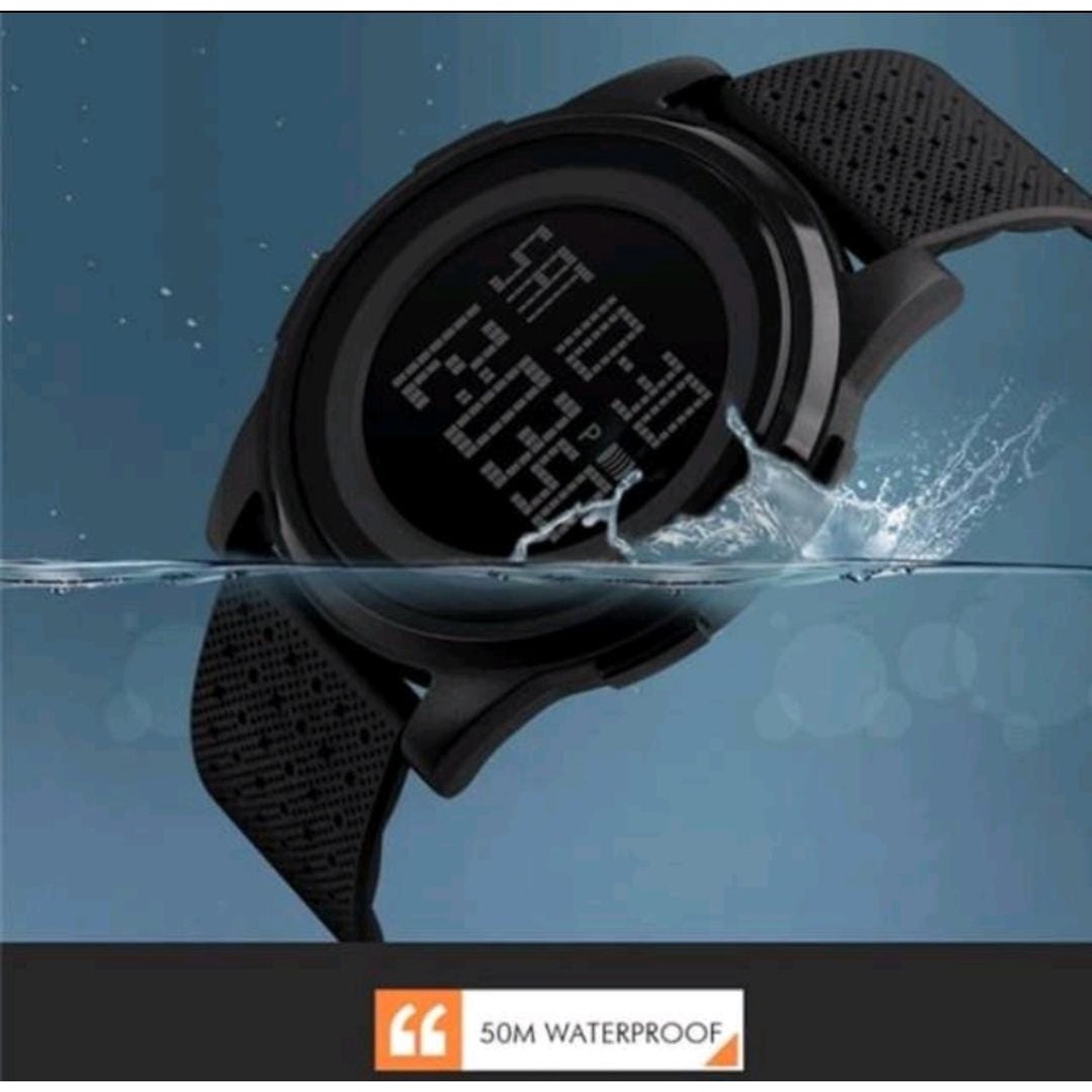 SKMEI 1257 JAM TANGAN PRIA SPORT DIGITAL STRAP RUBBER ANTI AIR JAM TANGAN PRIA KASUAL SPORT MAN WATCH