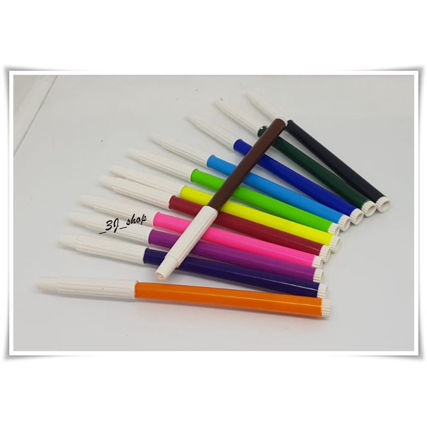 

0305-Spidol Murah 12 Warna Kecil / Spidol Marker 12 Warna Kecil / Marker 12 Warna Kecil Murah