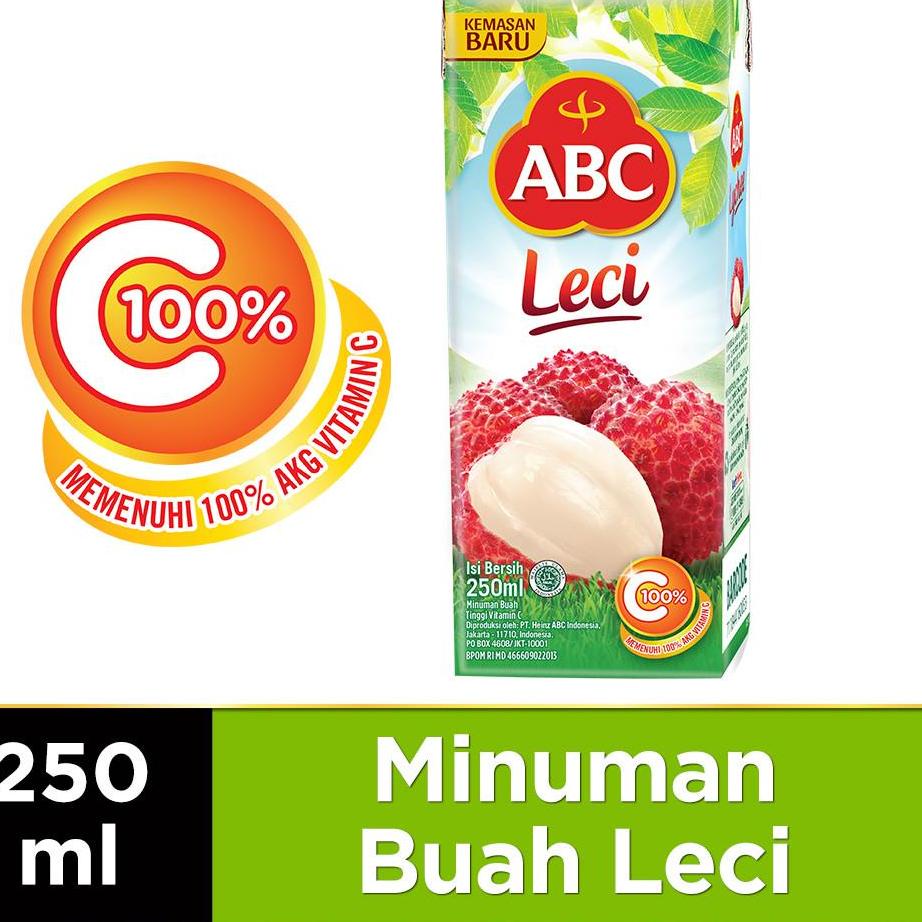 

Harga Promo--ABC Lychee Juice 250 ml x 5 pcs