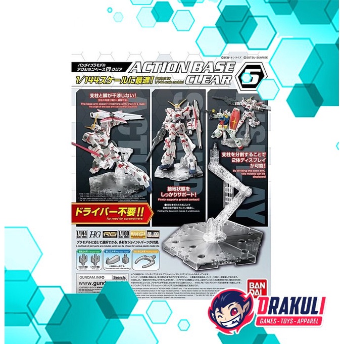Drakuli Hobbies BANDAI Action Base 5 Clear