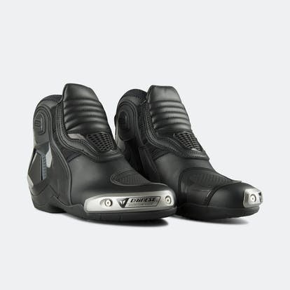 Biker Dainese Dyno D1 Pro Shoes Black Grey Sepatu Riding Bikers Original