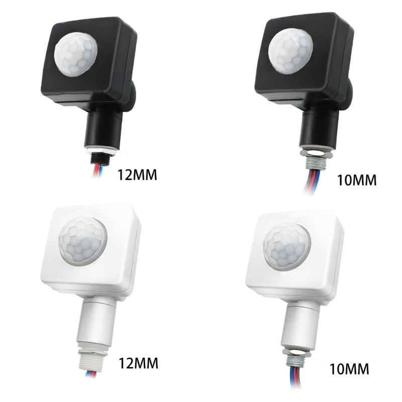 Zzz Saklar Lampu Sensor Gerak Infrared PIR Adjustable AC85-265 Untuk Rumah / Outdoor