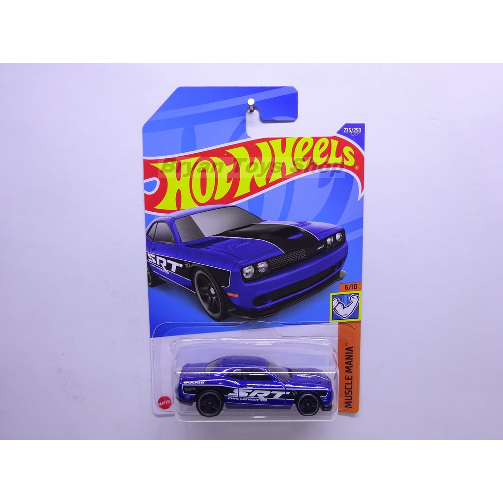 Hot Wheels 15 Dodge Challenger SRT Biru