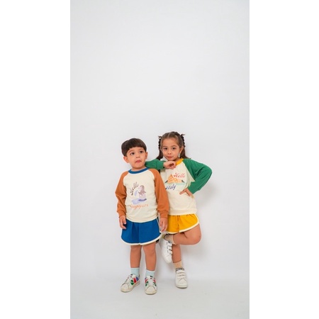 LINSKY BABY - Hello Playset Setelan Anak Unisex SikecilNara