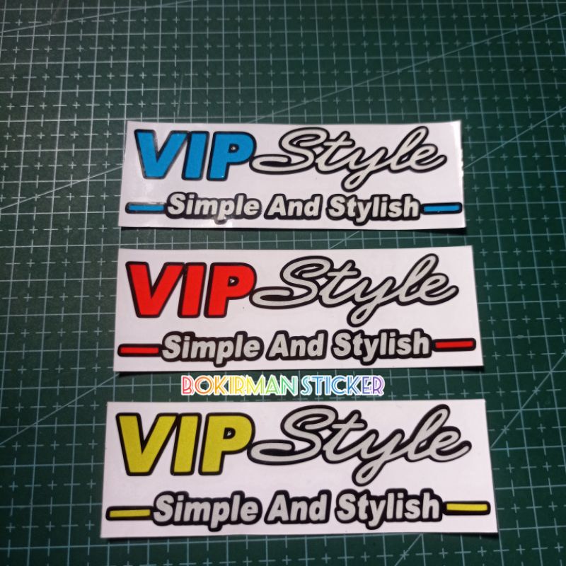 STICKER VIP STYLE SIMPLE AND STYLISH CUTTING