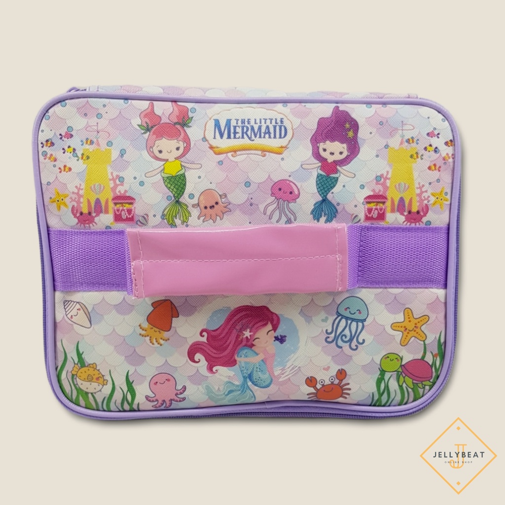 TAS BEKAL BESAR PREMIUM SINGLE (24x18x8cm) - MERMAID PINK