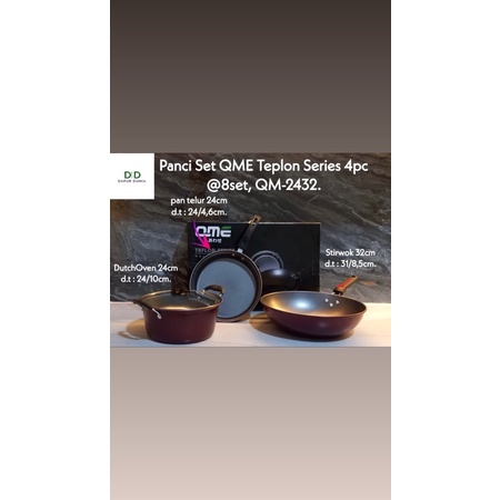 Panci set teflon QME 4pcs