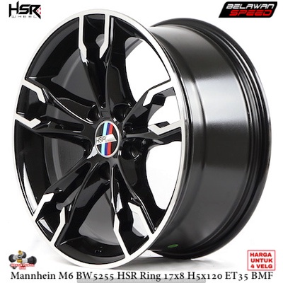 VELG MOBIL RACING RING 17 HSR MANNHEIM PCD 5X120 UNTUK BMW