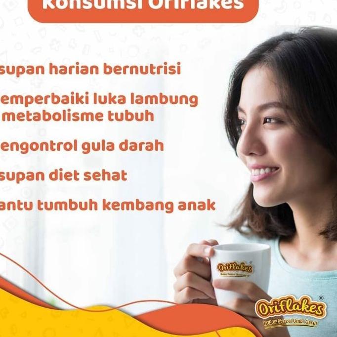 

Menarik Oriflakes sereal umbi garut original solusi maag asam Lambung 350 gram-gula kelapa`