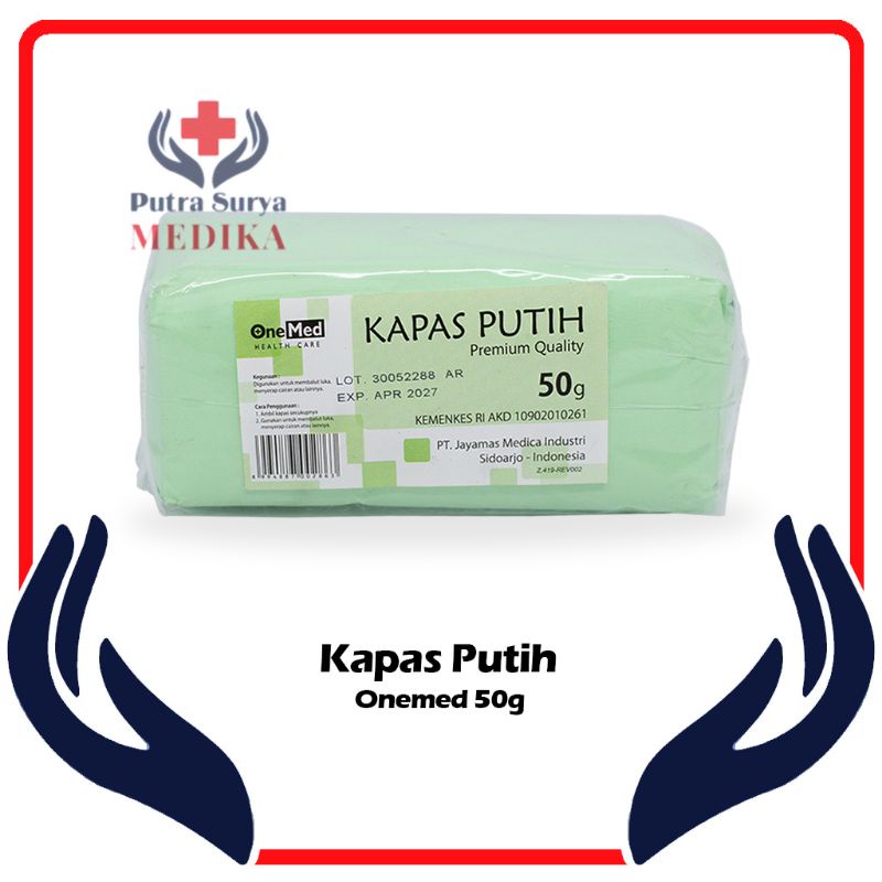 Kapas Gulung 50gram | Pembalut Serbaguna Onemed