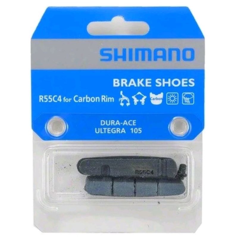 Shimano R55C4 Carbon Rims Brakepad Brake Shoe Pad Sepatu Karet Rem U Brake Ubrake Untuk Velg Rim Karbon