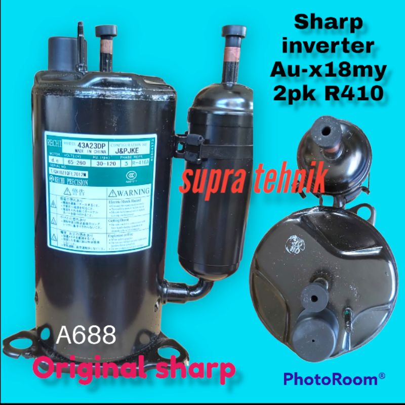 kompresor ac inverter sharp 2pk x18my original 688