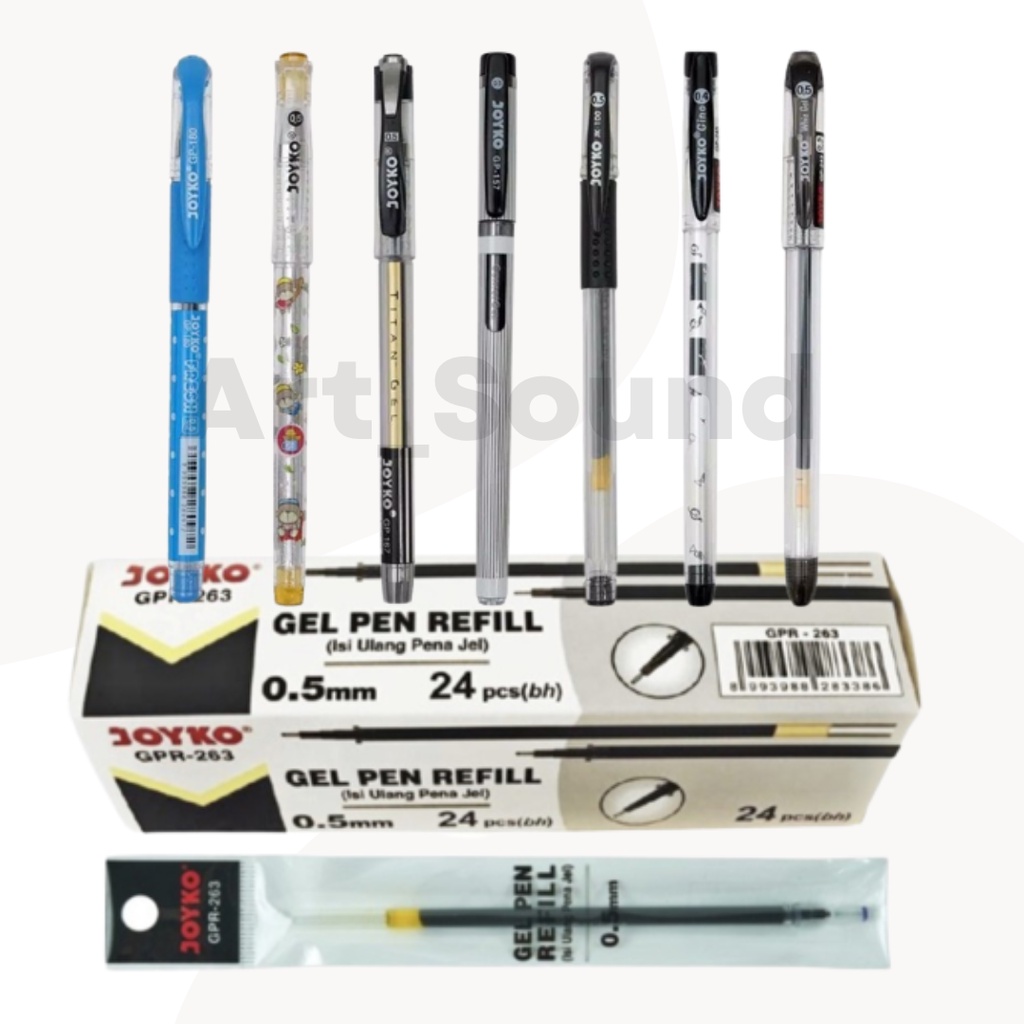 

Refill Isi Gel Pen Joyko 0.5mm 24 Pcs GPR-263 Original Quality