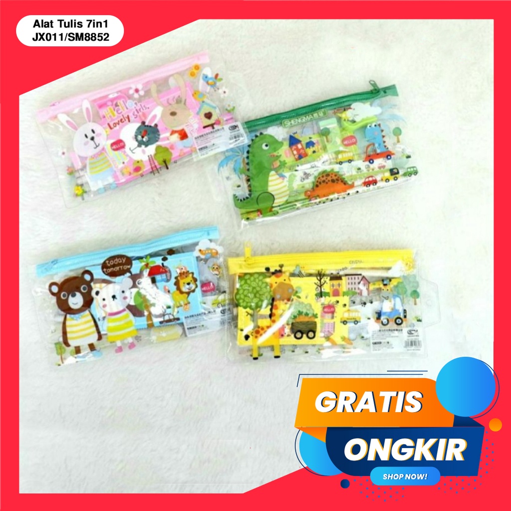 STATIONARY SET / Buku &amp; Alat Tulis / Karakter Fancy  #40125  / Stationary Set JX011/SM8852