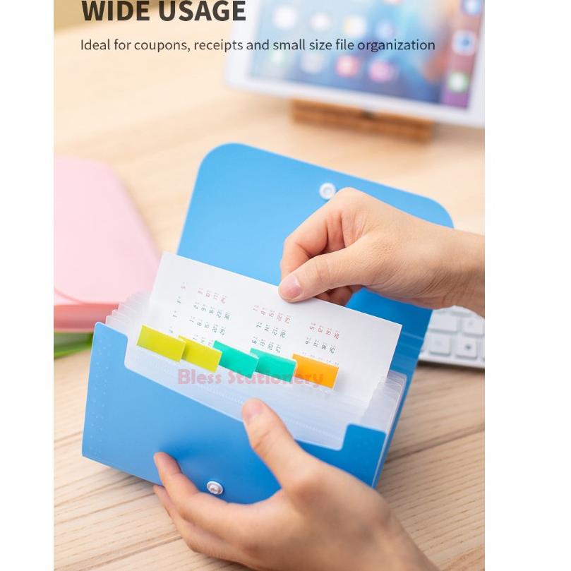 

Terbaik Hari Ini!! Deli Dompet plastik A6 map uang map nota map giro Expanding File - E5561 ヶ 0