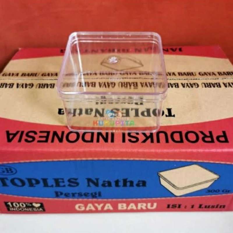 EXPEDISI GB GAYA BARU NATHA 300 GRAM KOTAK TOPLES KUE KERING DESSERT BOX