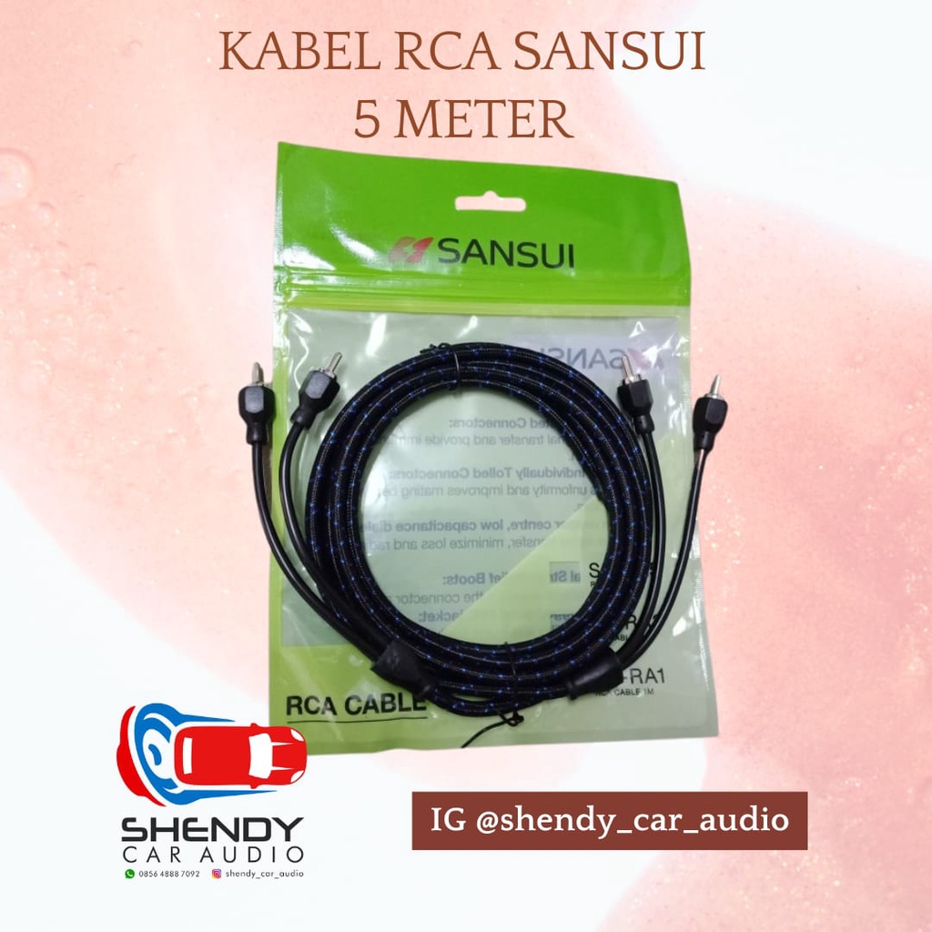 Kabel Audio RCA Sansui 5 Meter Original Asli Sansui