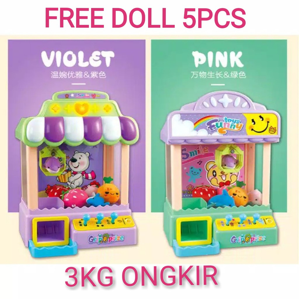 WE Mainan Anak Candy Graber / Doll Grib / Joy Claw Machine / Mesin Capit Boneka / Claw Machine Game