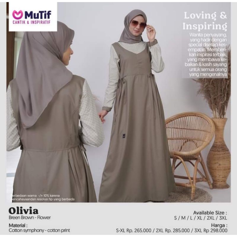 DRESS OLIVIA MUTIF BROWN