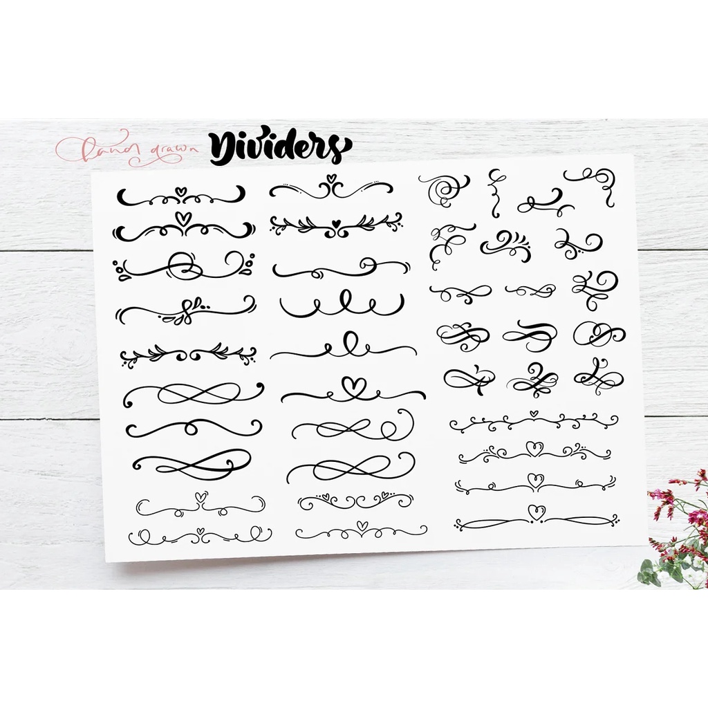 Vector Flourish Dividers Svg