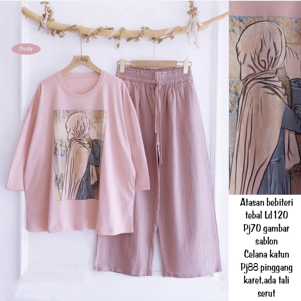 PCS SET SHYGIRL FASHION BUSANA SETELAN WANITA MS