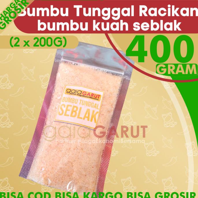

paling diminati] KHUSUS GROSIRAN - BUMBU TUNGGAL SEBLAK 400gr (2 x 200gr) racikan kemas