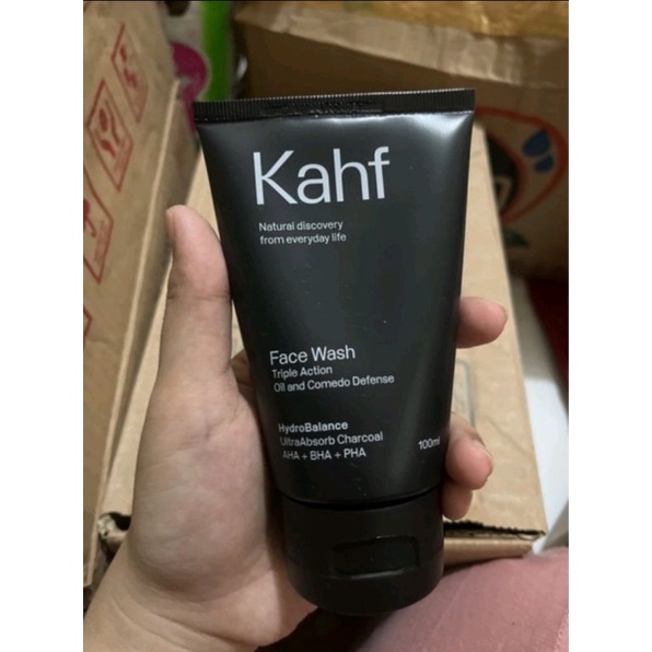 KAHF TRIPLE ACTION Oil & Komedo Defense Face Wash / Sabun