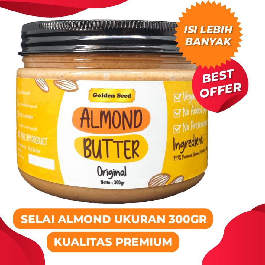 

TOP PRODUK ✤ SELAI ALMOND PREMIUM 300 GRAM - ALMOND BUTTER SUGAR FREE - GLUTEN FREE - VEGAN..