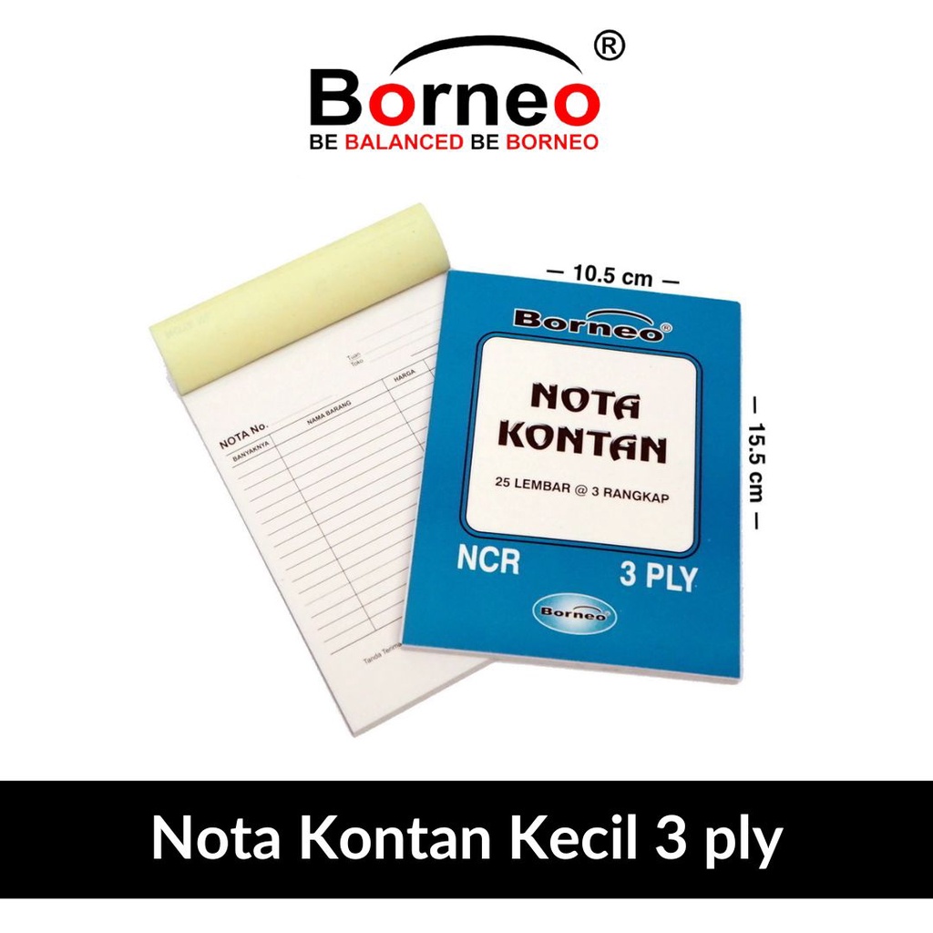 

Nota Kontan Kecil - 3 Ply (25 Lbr)