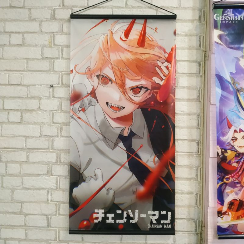 poster tinggi 80 cm POWER CHAINSAW MAN