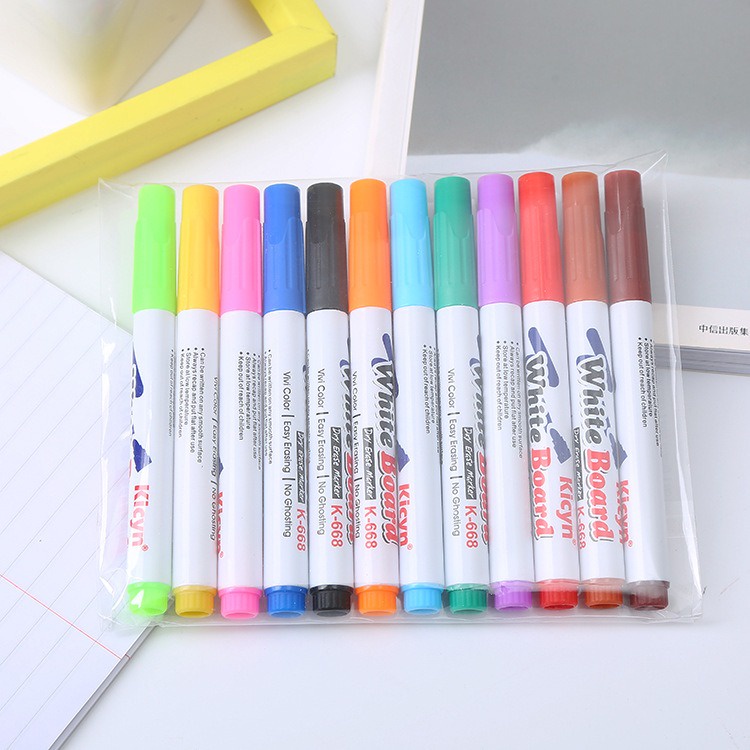 12pcs 8pcs Spidol Maker Whiteboard Warna Warni Bisa Dihapus OSM-ST0064 OSM-ST0535