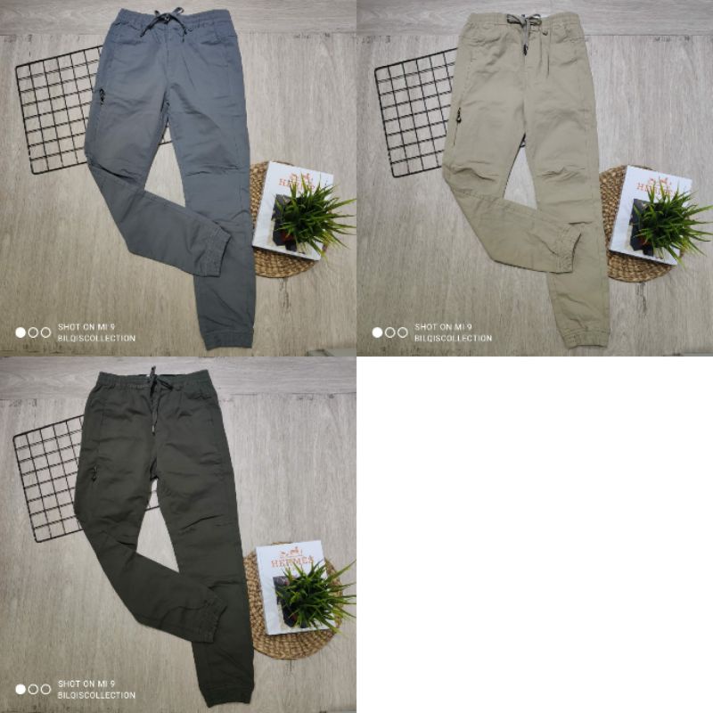 celana jogger 3second pria terbaru original