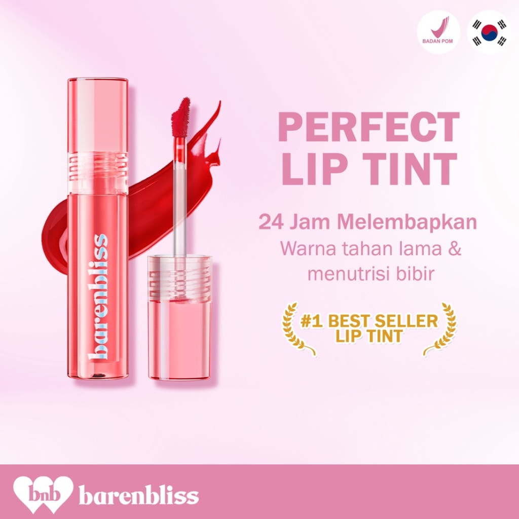 [ FREE GIFT ] BNB Barenbliss Peach Makes Perfect Lip Tint Korea Lip Gloss 24H Moisturizing | Lip tin Barenblis Original