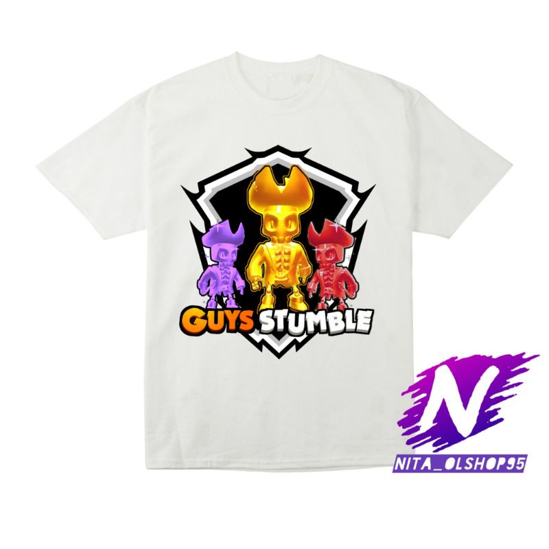 kaos anak stumble guys game skin sultan