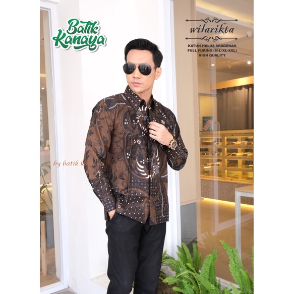 WILARIKTA Kemeja Batik Pria Full Furing Bahan Katun Halus Premium By Kanaya