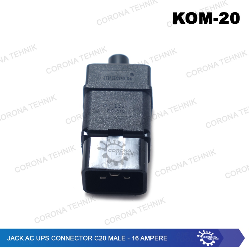 16 Ampere - Jack AC UPS Connector C20 Male