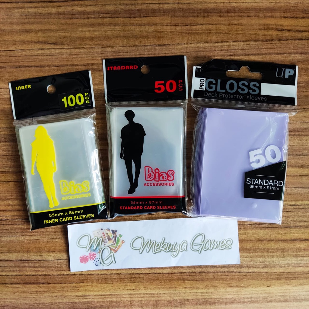 Bias Triple Sleeves 55x86mm Dragon Shield LILAC INNER OUTER photo card KPOP PC KTP SIM ATM Ungu