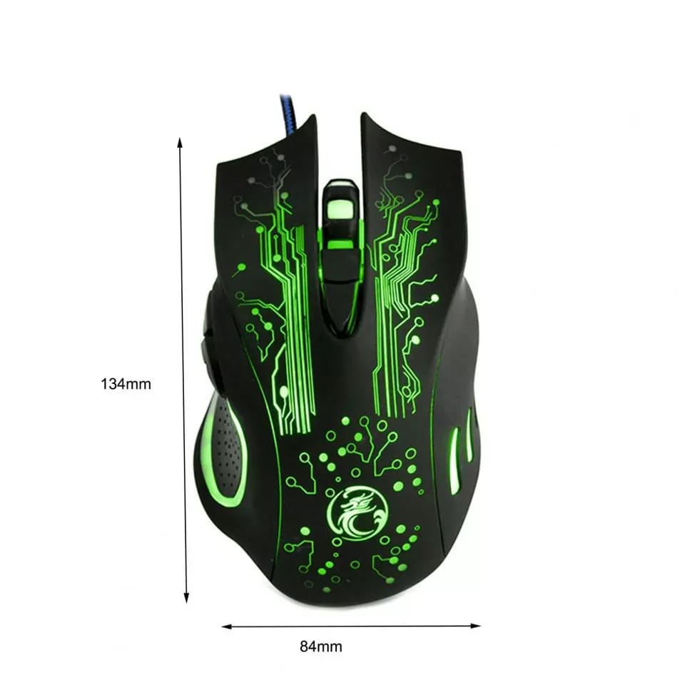 Mouse Gaming LED RGB USB Kabel 3200 DPI Plug n Play – X13