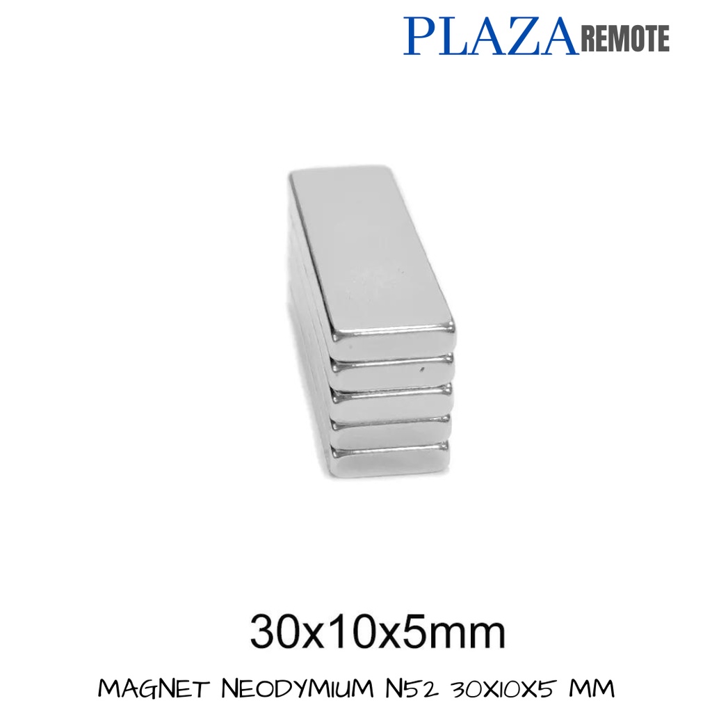 STRONG MAGNET NEODYMIUM KOTAK N52 NdFeB SQUARE 30x10x5 MM