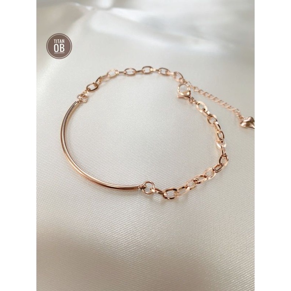 Gelang Rantai Dewasa Plat Senyum Cantik Dan Simple Perhiasan Fashion N19102202