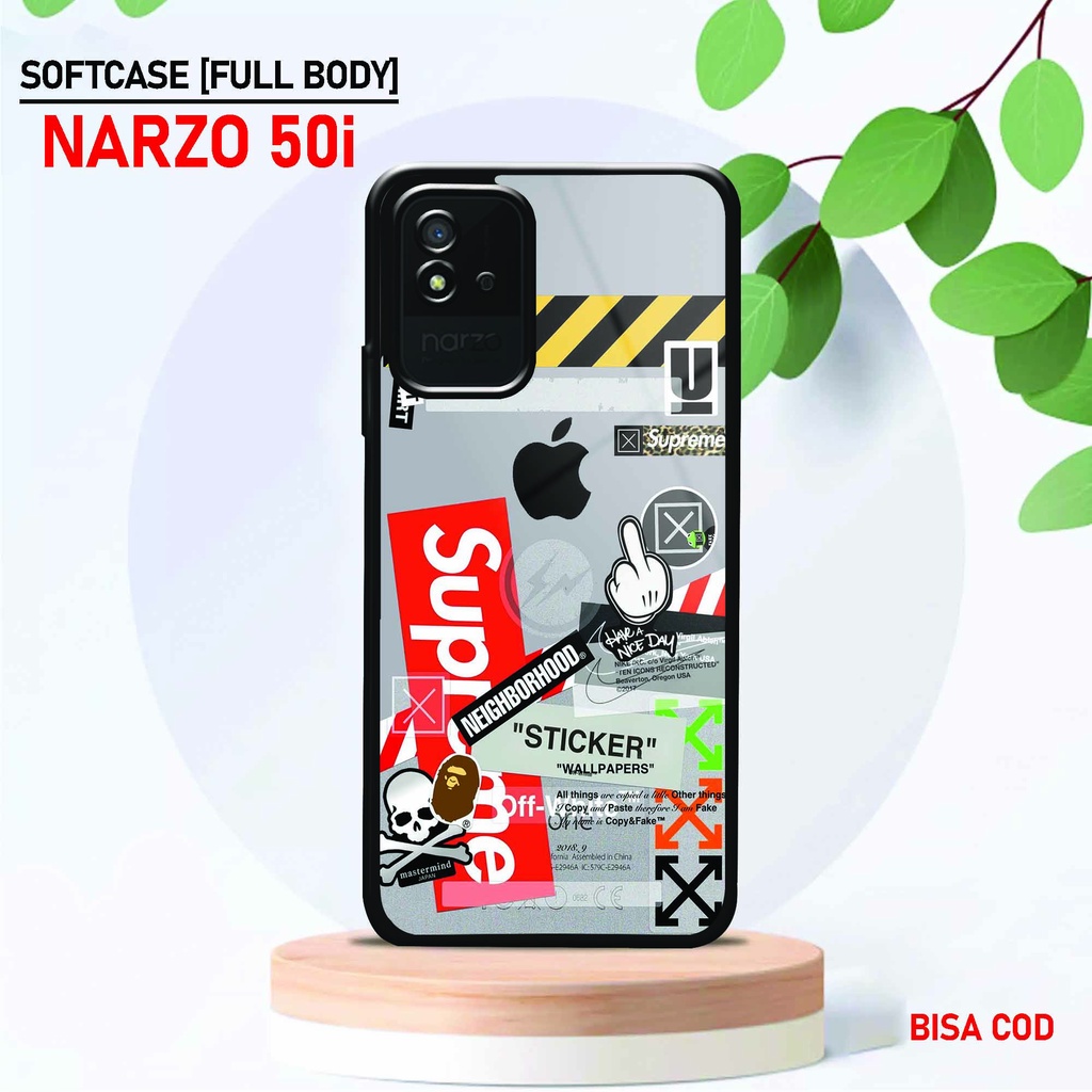 Softcase Glossy Realme Narzo 50i - Fashion Case [ UC 36 ] Realme Narzo 50i - Softcase Mengkilat Real