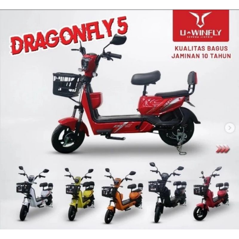 SEPEDA LISTRIK E-BIKE UWINFLY DRAGONFLY 5 DRAGON FLY NEW 2022