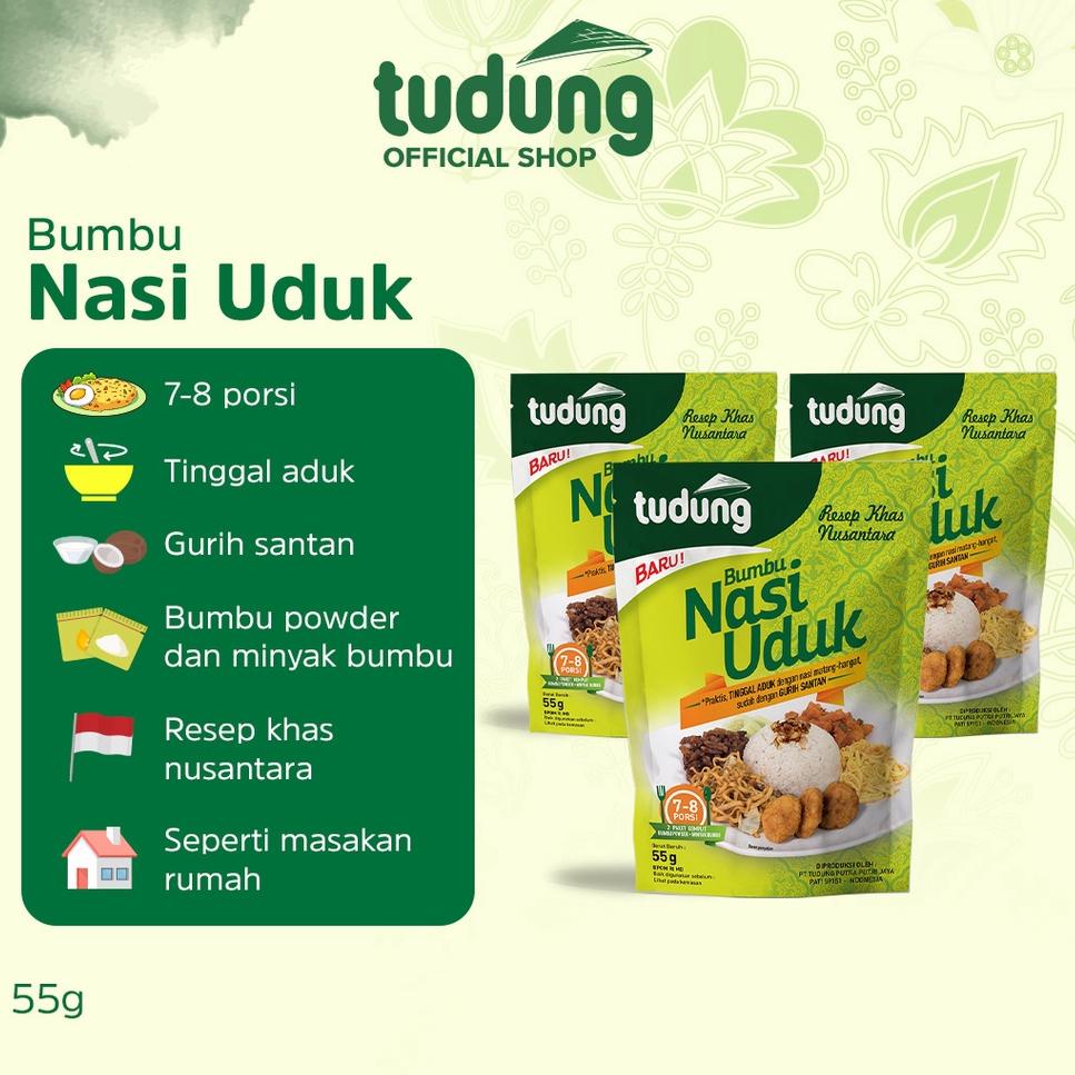 

Muraaaahh.. Tudung Bumbu Nasi Uduk Instan 55gr Bundling isi 3 AA8