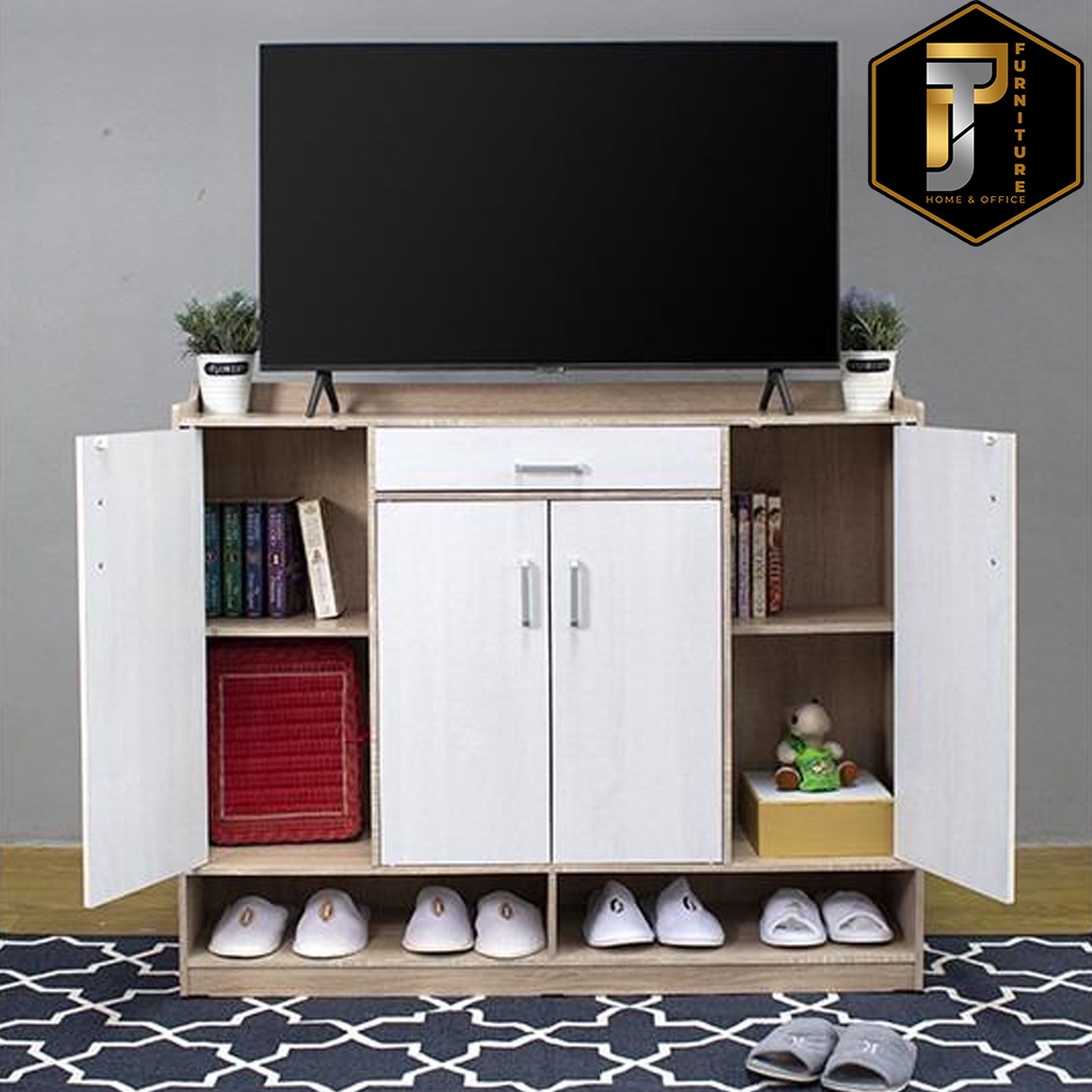 Lemari Nakas / Rak Penyimpanan / Rak Serbaguna / Rak Sepatu Lunar Nala 120 & 60 Termurah PONTIANAK