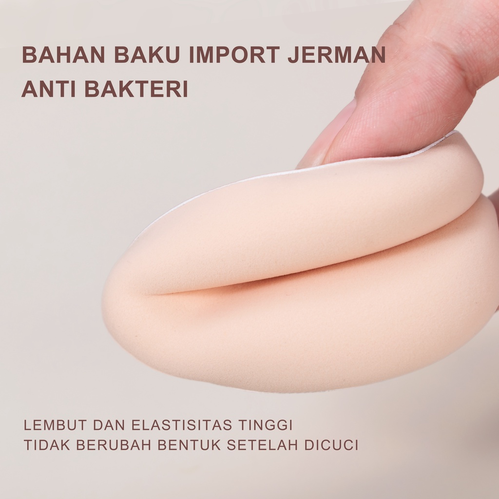 URRACX Bubuk bantal udara puff super lembut kering basah dua tujuan makeup menetapkan sponge