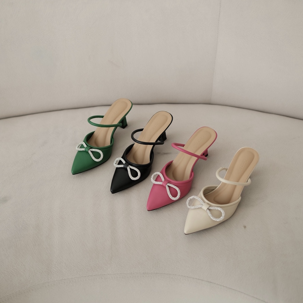 [DEAR SOLE] AMARA HEELS / SEPATU HEELS WANITA / HEELS PESTA 7cm / HEELS 2 WAYS WEAR